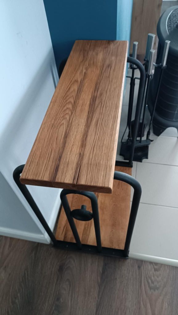 Stojak na drewno kominkowe konsola
