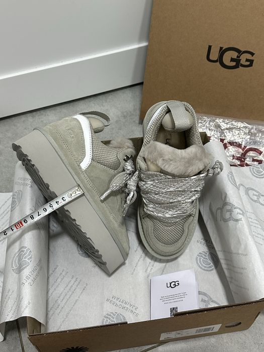 UGG Lowmel Sneakers platform Grey, сірі уггі кросівки, угги кроссовки