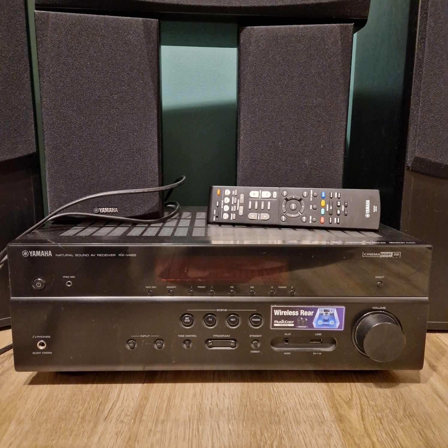 Kino domowe amplituner YAMAHA RXV 485B