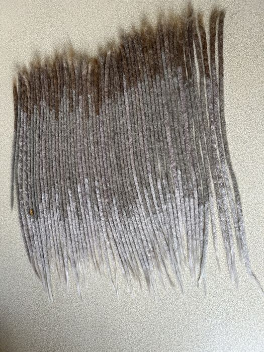 Dredy syntetyczne dreads dreadlocks 57 szt 40-50 szydelkowane recznie