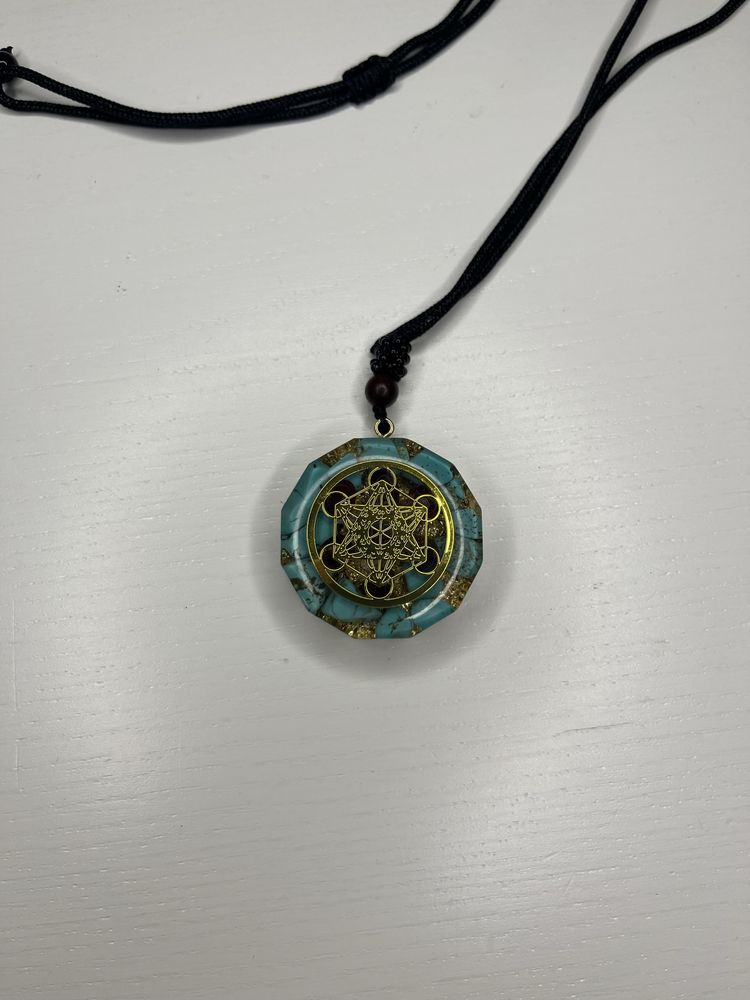 Naszyjnik Om Merkaba Merkaba Cube Merkaba, OM Crystals Stone