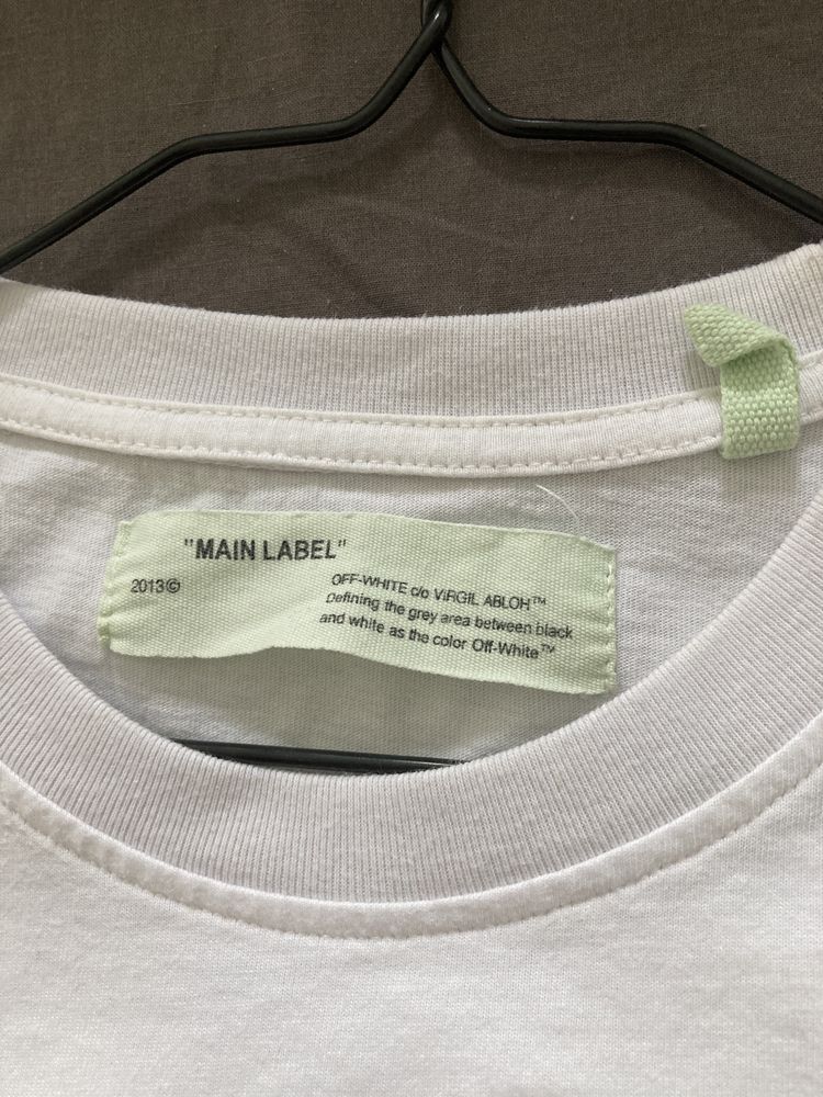 Футболка Off White Оригінал Virgil Abloh з лампасами