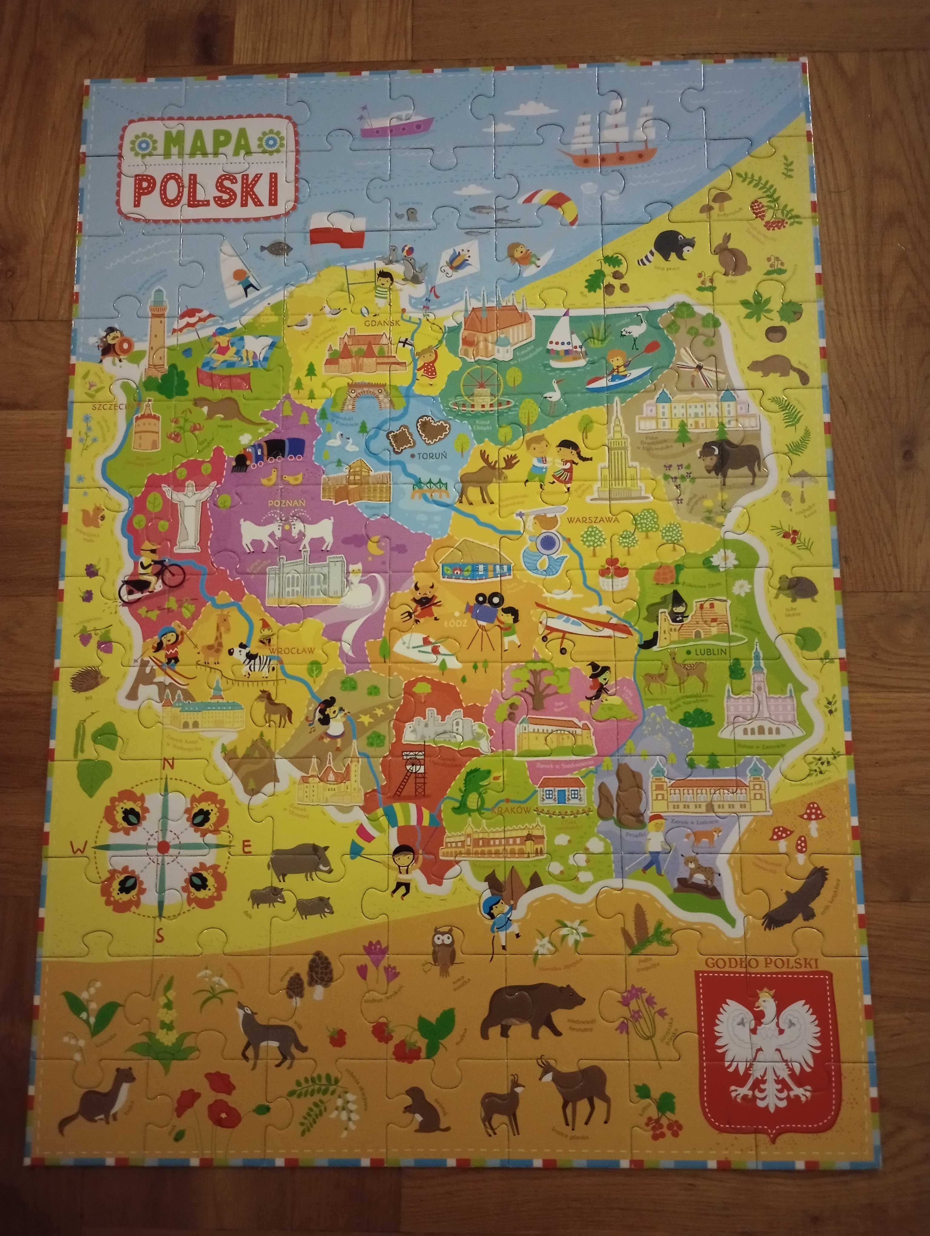 PUZZLE Mapa Polski