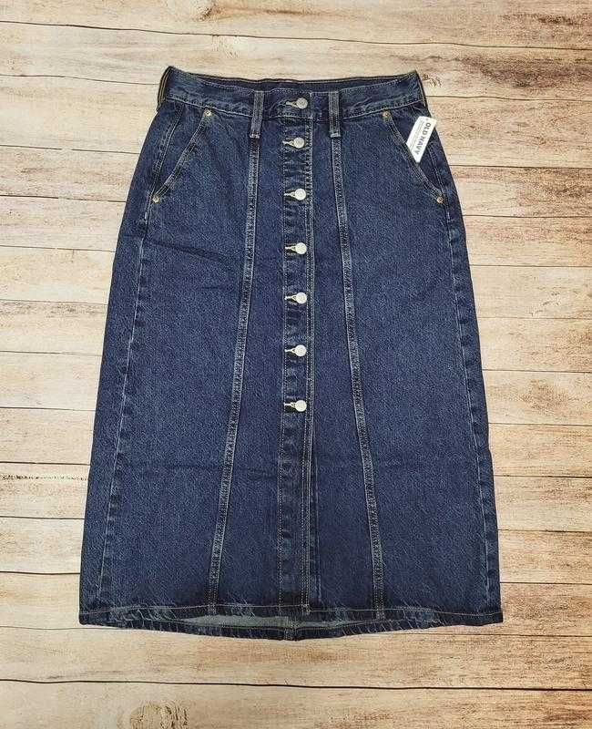 GAP (р. S-M) джинсова юбка міді old navy