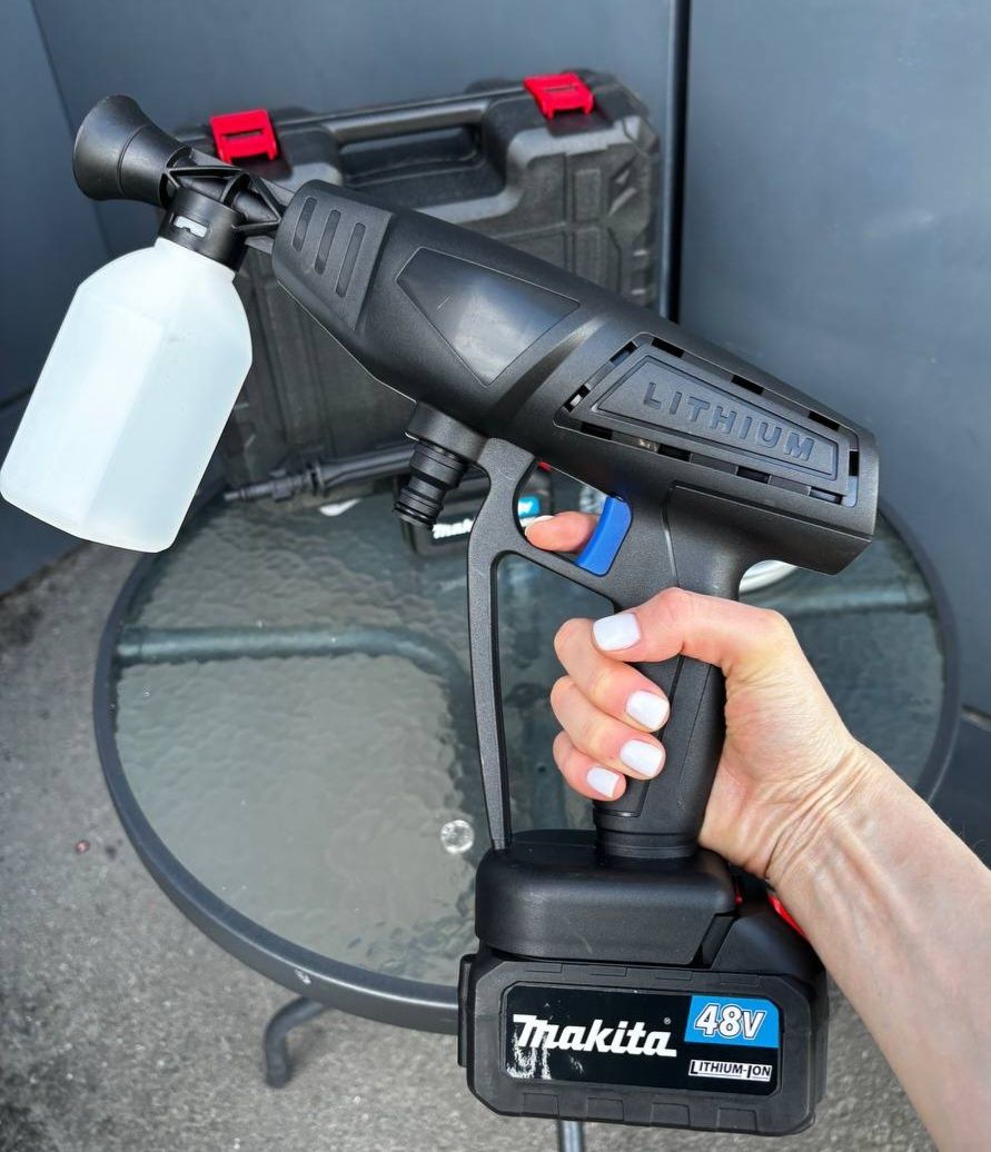 Мощная мини мойка 10ah Makita высокого давления макита аккумуляторная