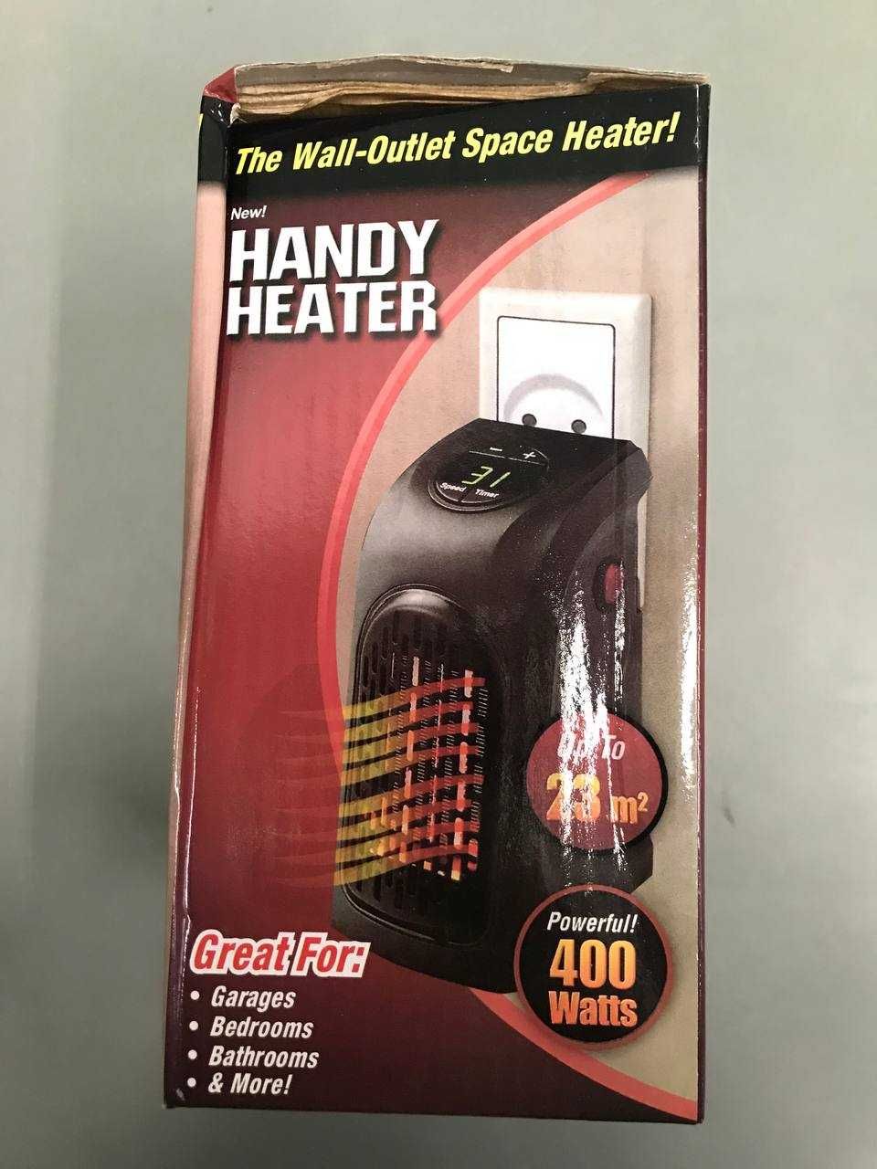 Тепловентилятор 400 Вт HANDY HEATER, від мережі, обігрівач в розетку