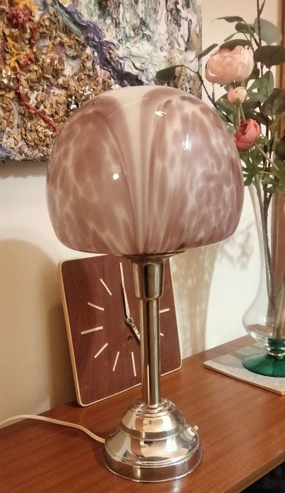 Candeeiros de mesa vintage opalino