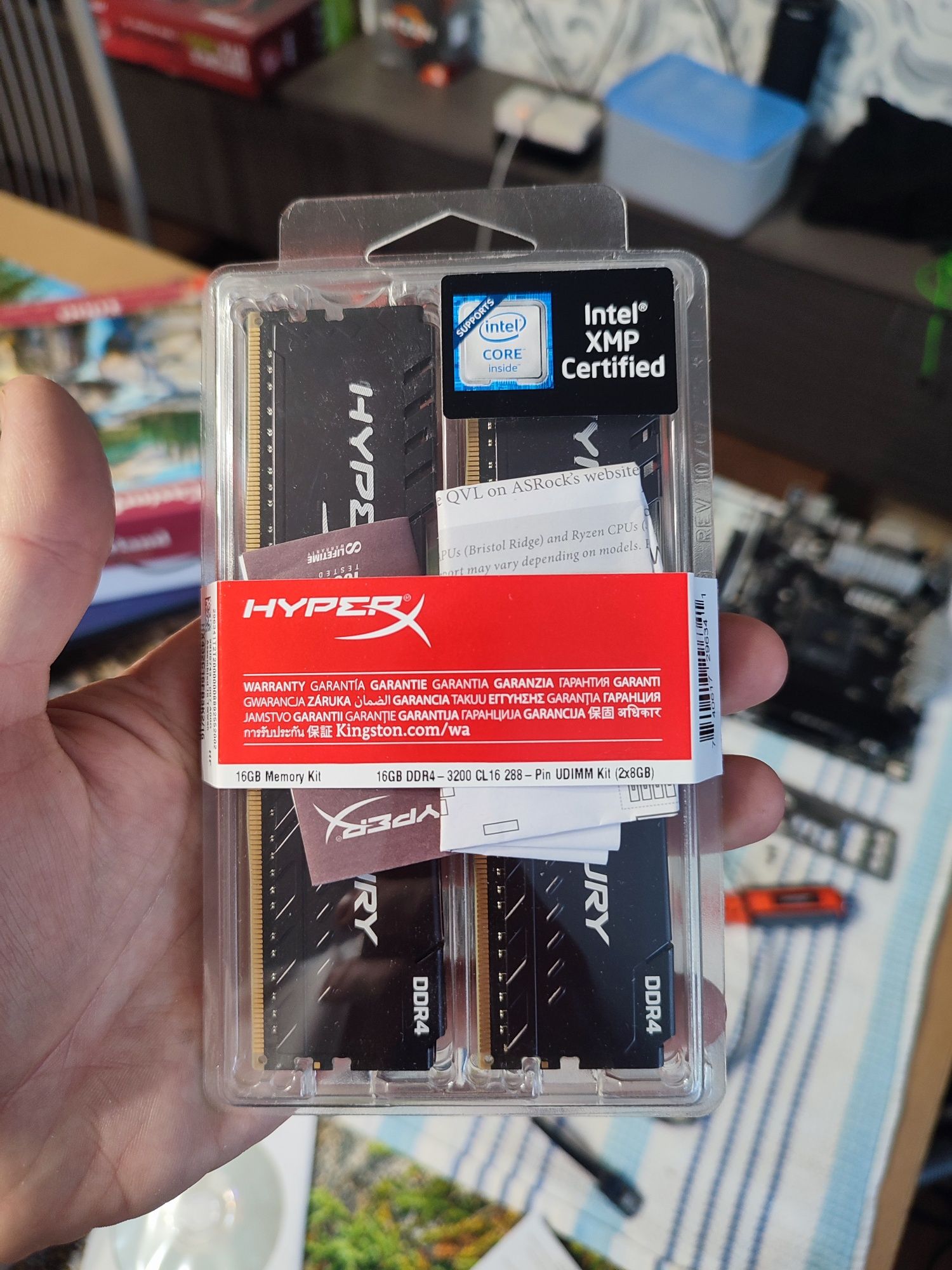 Оперативная память HyperX DDR4-3200 16384MB PC4-25600 (Kit of 2x8192)