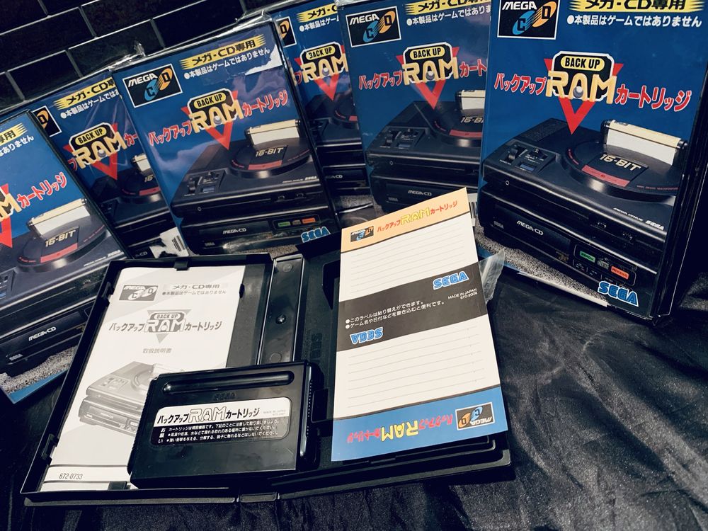 Редкий Sega Back Up RAM Cartridge - Sega Mega CD / Sega CD - NTSC-J