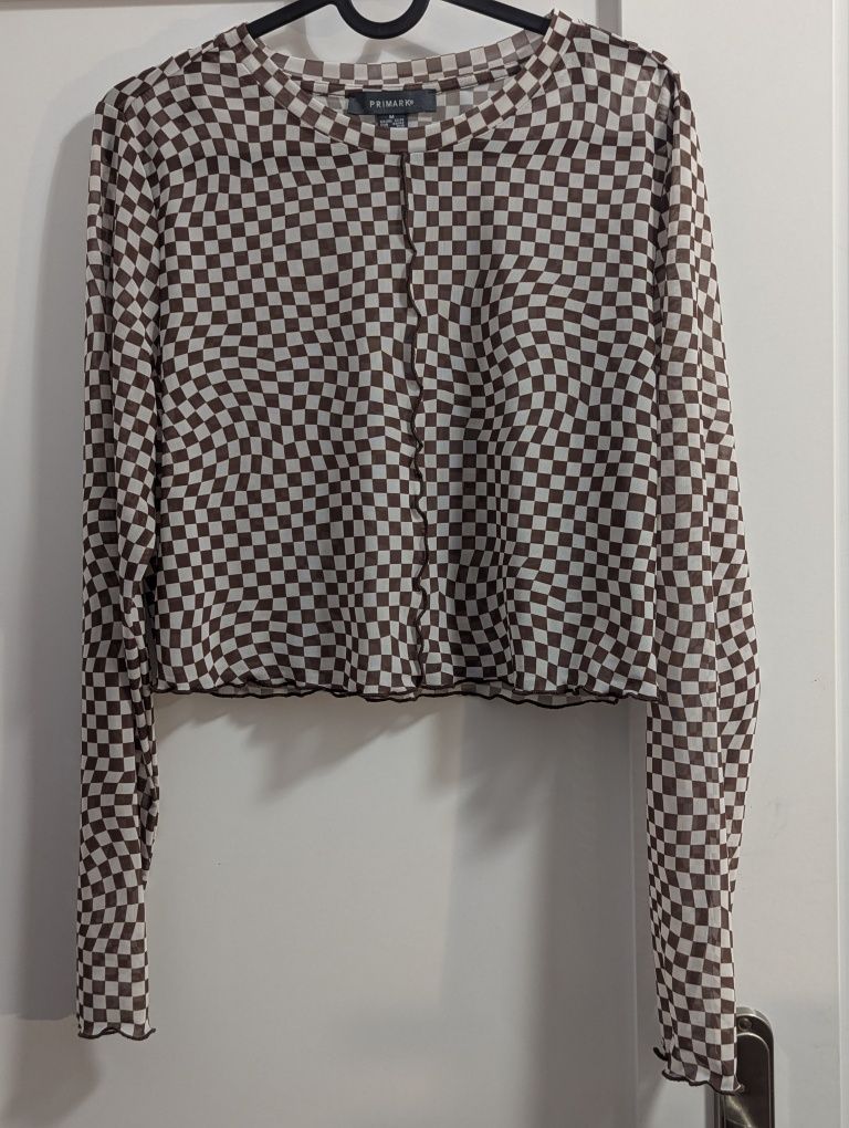 Lekka bluzka w szachownicę Primark r. M