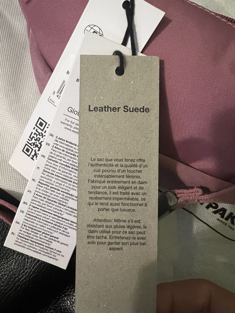 Saszetka Eastpak skóra zamszowa