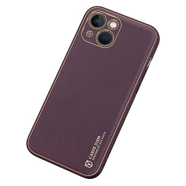 Dux Ducis Yolo etui iPhone 14 Plus elegancki pokrowiec ze skóry ekolog