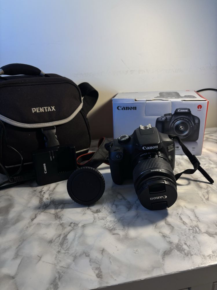 Canon EOS 4000D + Lente 18-55mm + Bolsa | COMO NOVA – Completa