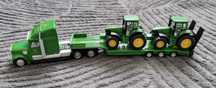 SIKU 1837 Ciężarówka z naczepą + 2 traktory John Deere  skala 1:87