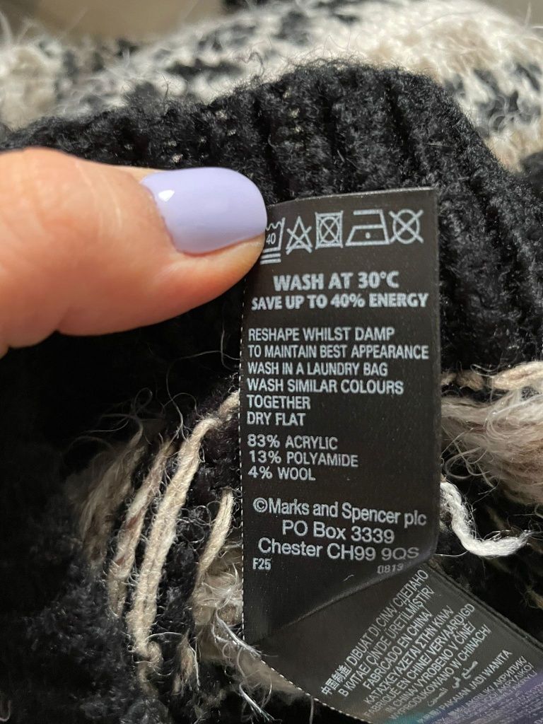 Ciepły sweter Marks & Spencer M&S r.12 M/L jak nowy