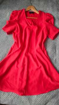 Piękna czerwona sukienka Mohito rozmiar M L 38 40