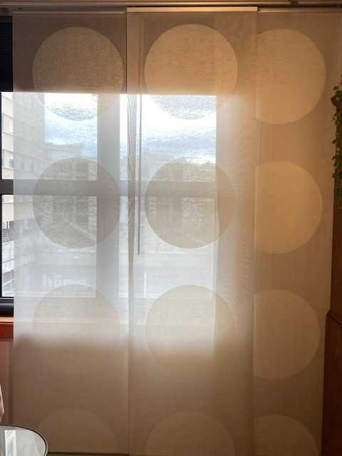 IKEA Cortinados 3 Painéis calhas suportes puxador 2 reposteiros