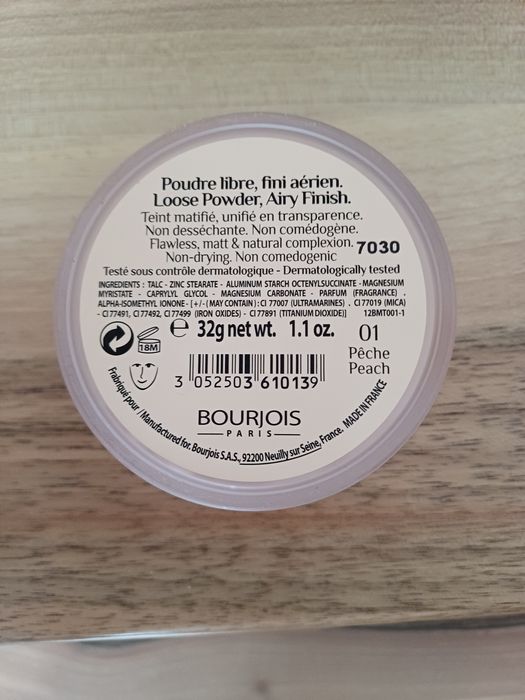 Bourjois Puder sypki 01 Peach Nowy