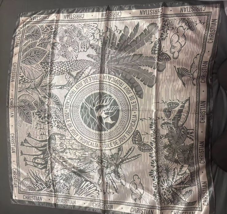 Chusta, apaszka, damska, wzor retro, dior