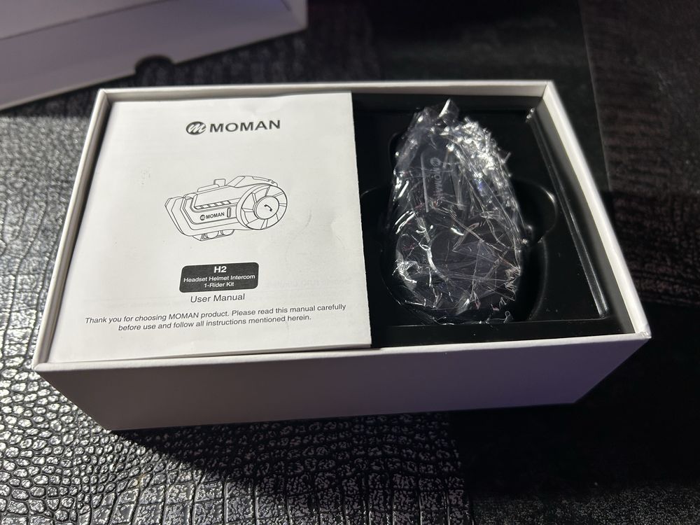 Intercom motocyklowy MOMAN H2 nowy nie uzywany