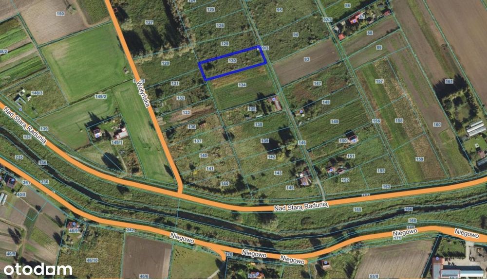 Duża działka Nad Starą Radunią - 13 min. od Centrum Gdańska