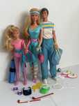 Great Shape Barbie Ken Skipper 1983 blue niebieska kolekcja