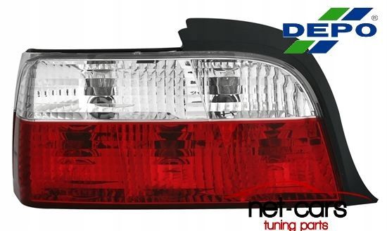 Lampy tylne tył BMW 3 E36 CABRIO COUPE M Pakiet Clear