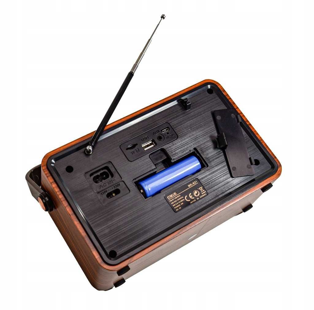 Radio VINTAGE Retro BLUETOOTH Sieciowe Akumulatorowe AUX USB PENDRIVE