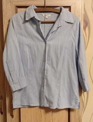 Jasnoniebieska koszulowa bluzka r.14 XL