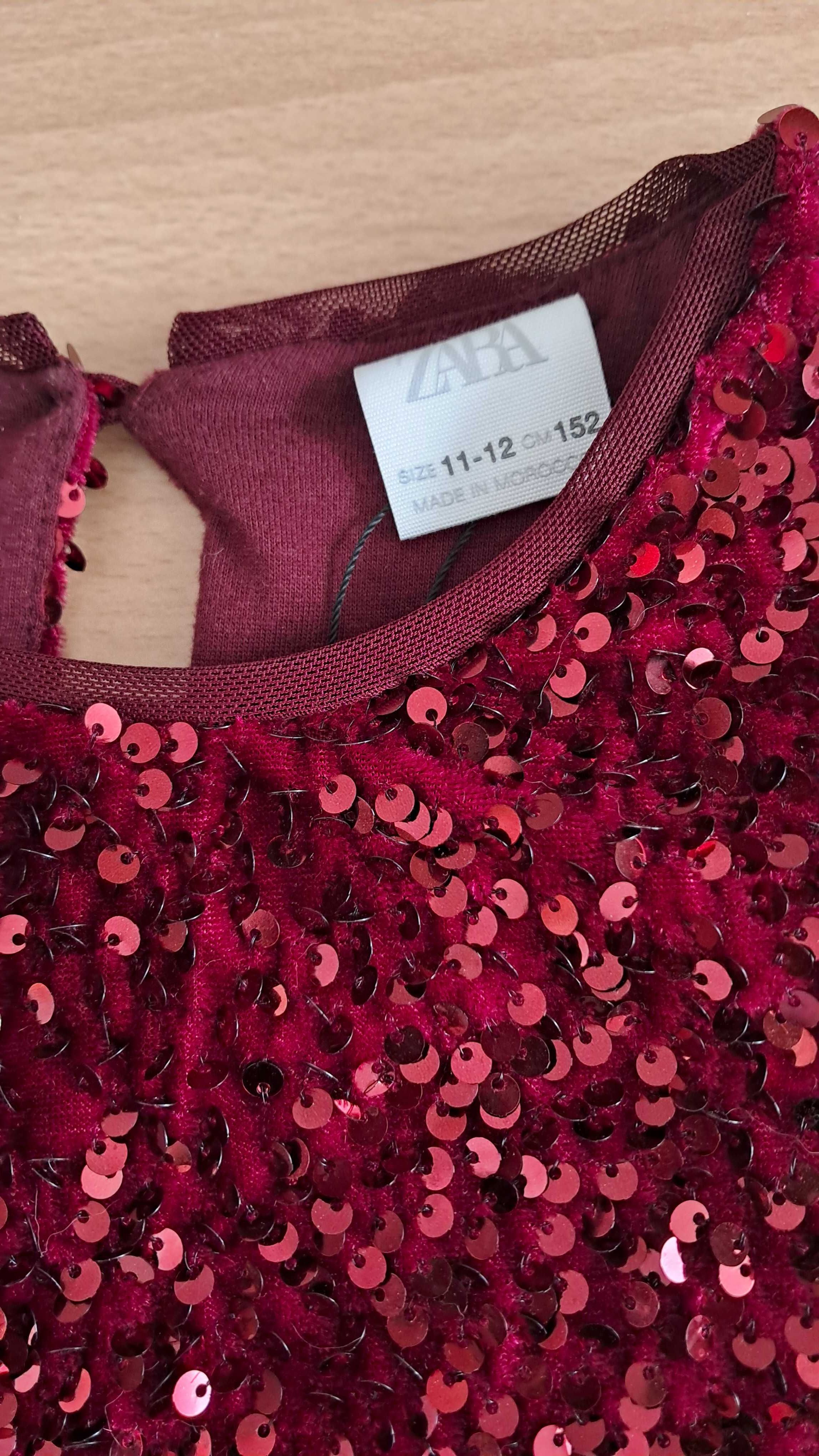 Śliczna sukienka Zara rozmiar 152.