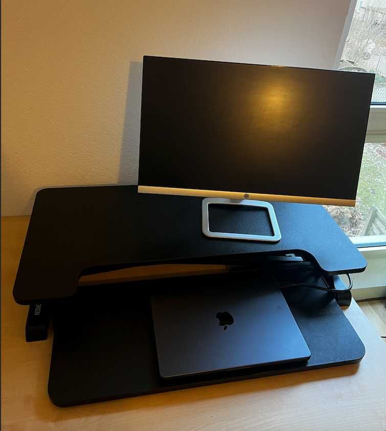Monitor LCD HP 24ER srebrno-biały