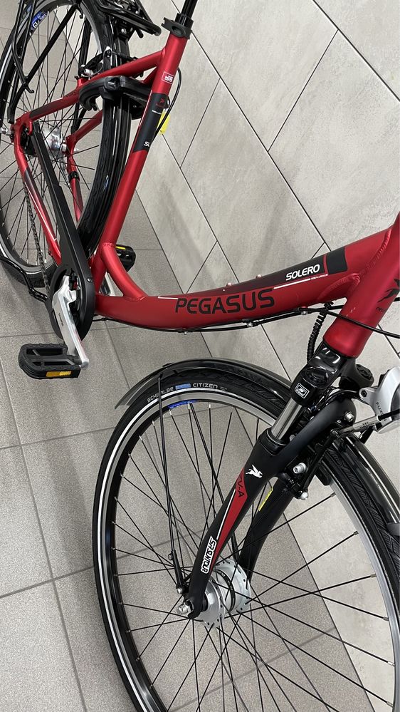 Pegasus Solero SL rower miejski 28 cali czerwony mat