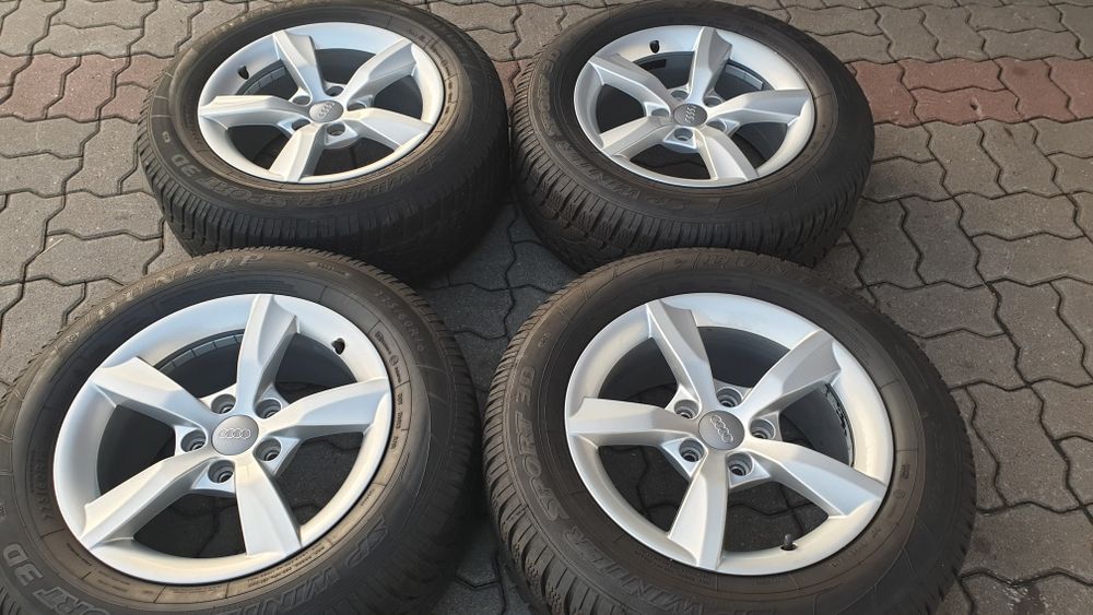 Koła zimowe Alu 16" Audi A6 C7 225/60/16 5x112 BdbStan Oryginalne