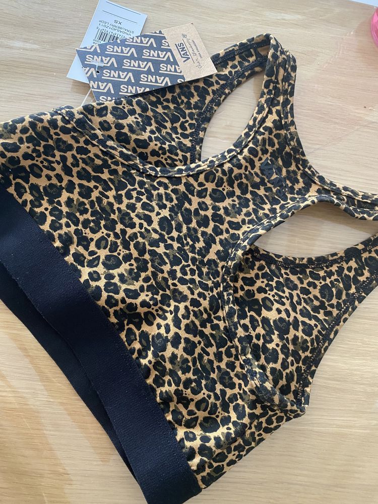 Nowy top w panterkę vans xs