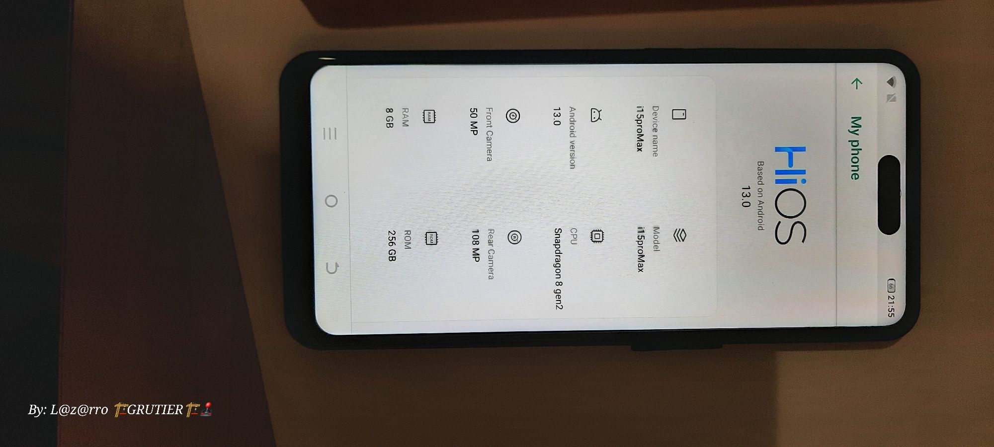 Smartphone Veanxin I15 Pro Max 5G 8gb + 256gb novo
