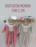 Babygrow cinza menina 2-3M