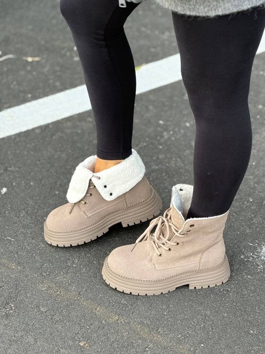 Жіночі зимові черевики з натуральної замші (р.36-40)