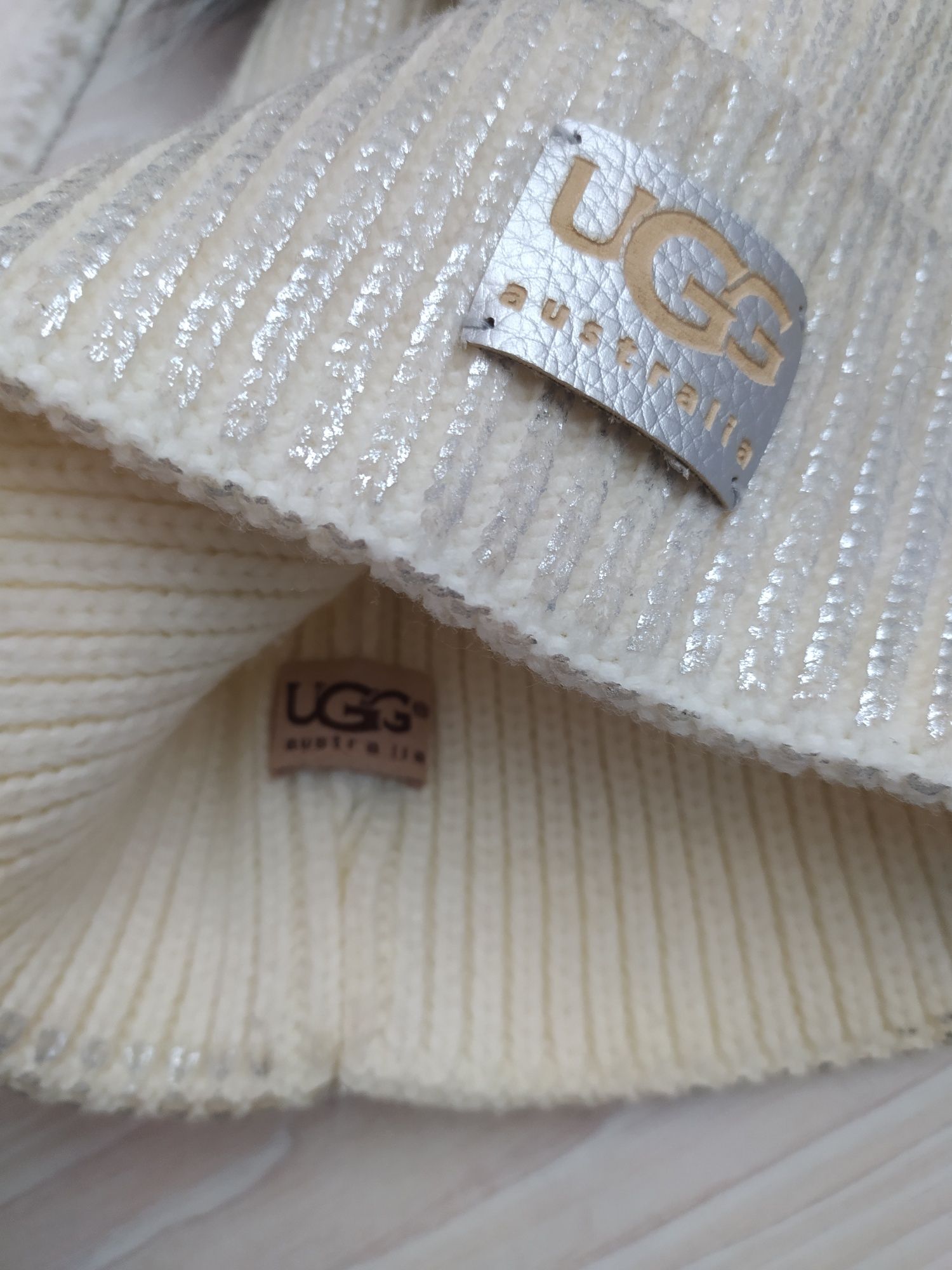 Шапки,  ugg, женская кепка, зимние, осенние, кожа, натуральный мех