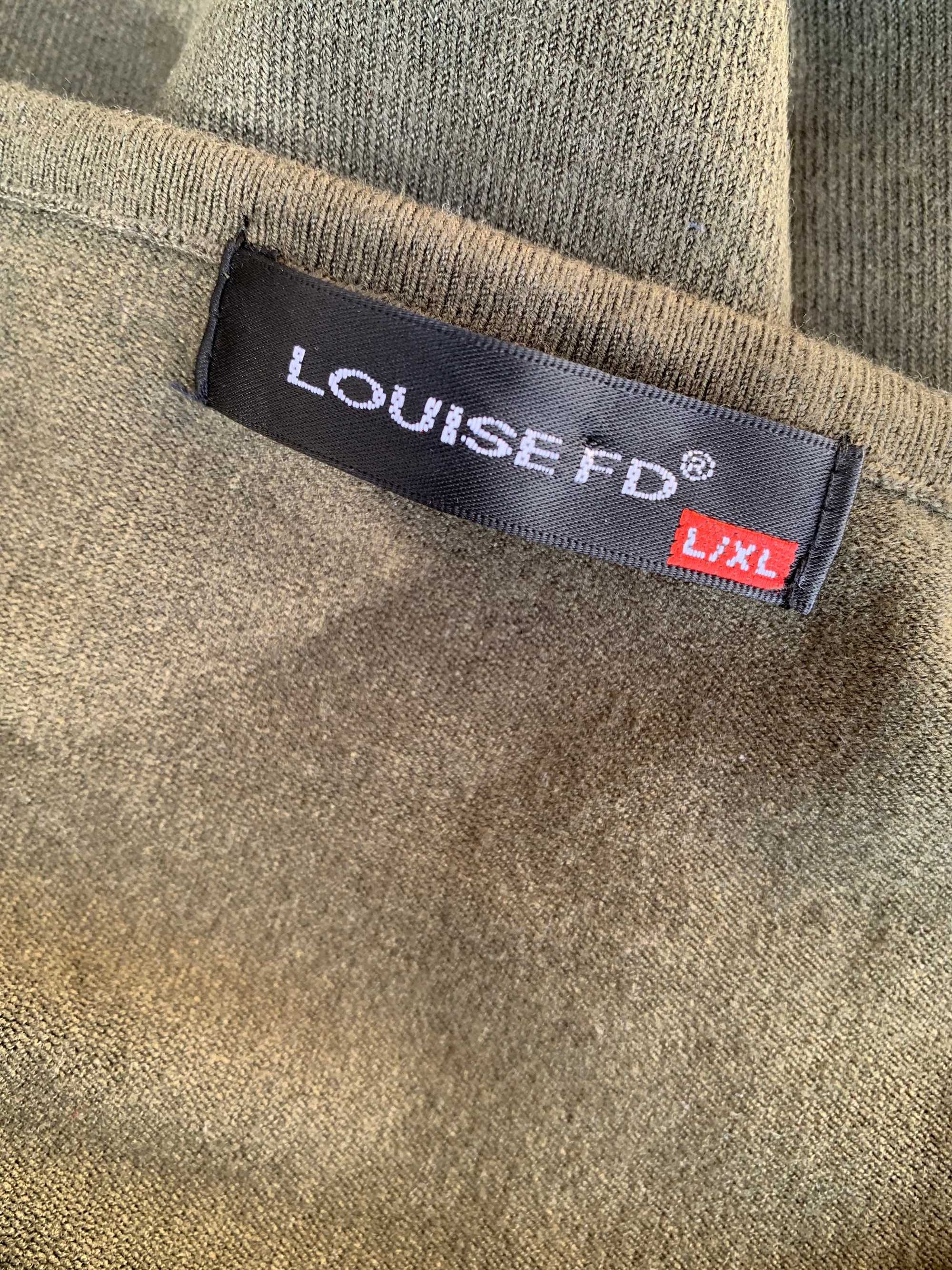 Elegancki sweterek w kolorze khaki z kryształkami, Louise fd, L/XL