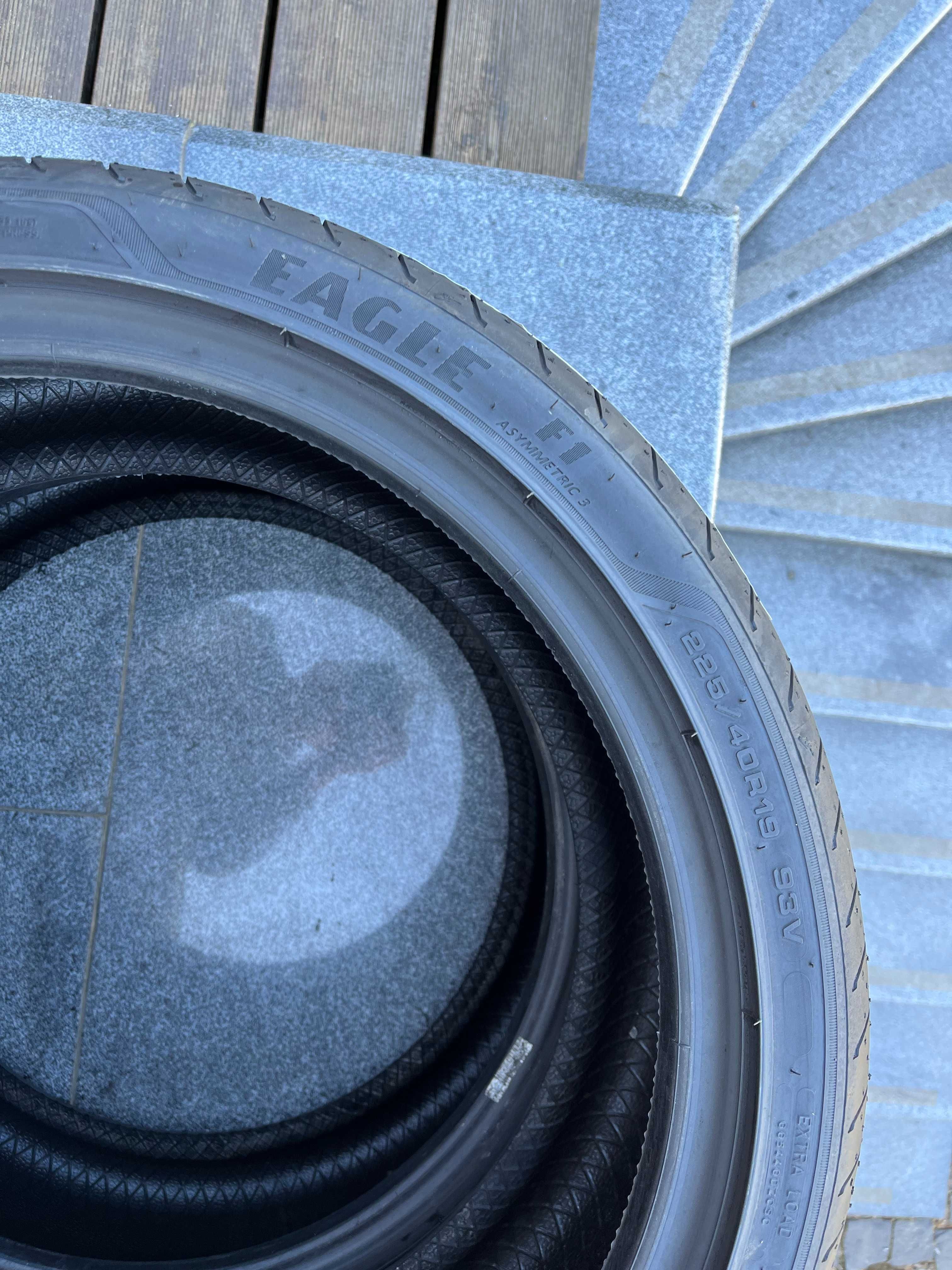 4szt letnie 225/40R19 GoodYear 7mm 2020r świetny stan! L1303 Gwarancja