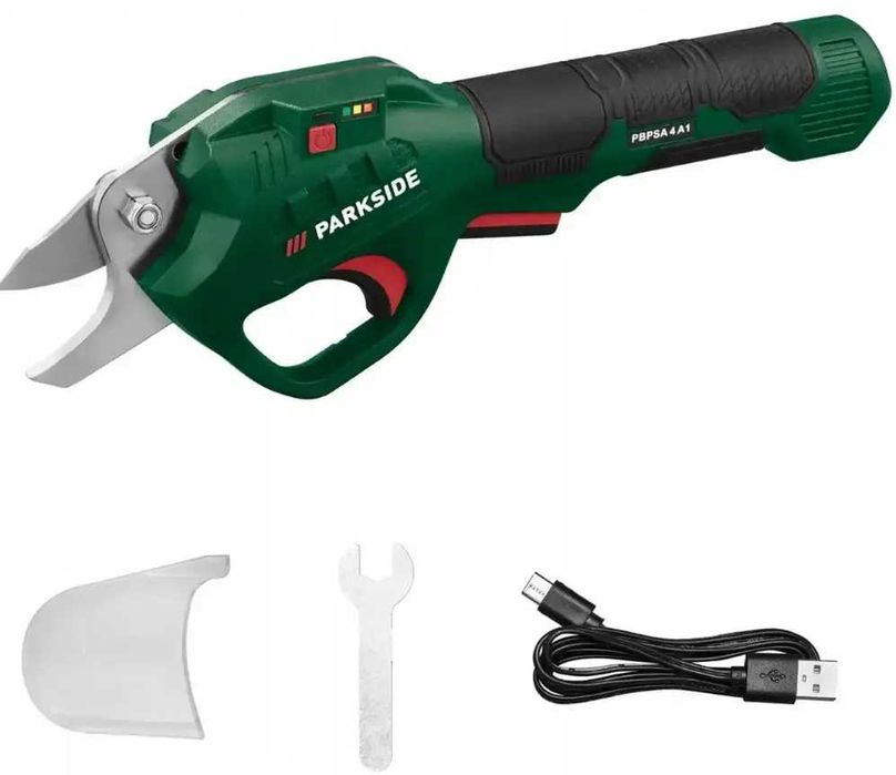 Садовий акумуляторний секатор ножиці садові акумаляторні через USB-C