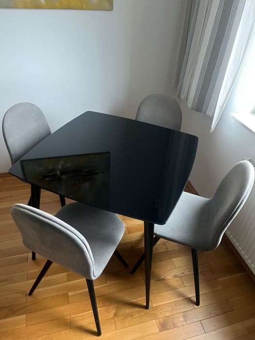 Stół kwadratowy, czarny - IWC Home