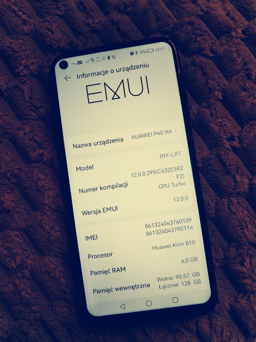 Huawei p40 litle nowa bateria+etui+3x szkło hartowane