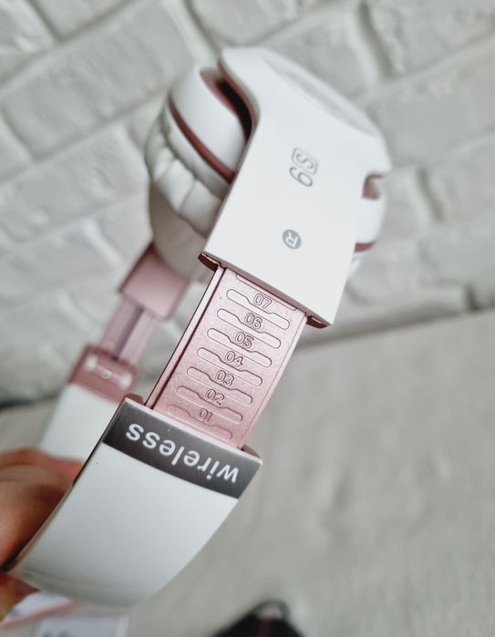 Słuchawki bezprzewodowe nauszne Bluetooth 6S białe