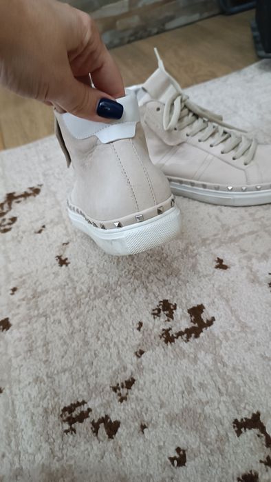 Кросівки кроссовки хайтопи ботинки 39-40р 25.5см нові натуральна шкіра