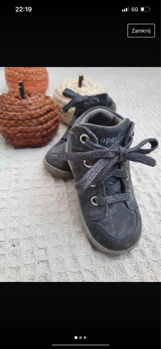 Superfit trzewiki buciki sneakersy Starlight grey 20