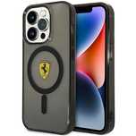 Etui Ferrari Translucent MagSafe na iPhone 14 Pro Max - czarne
