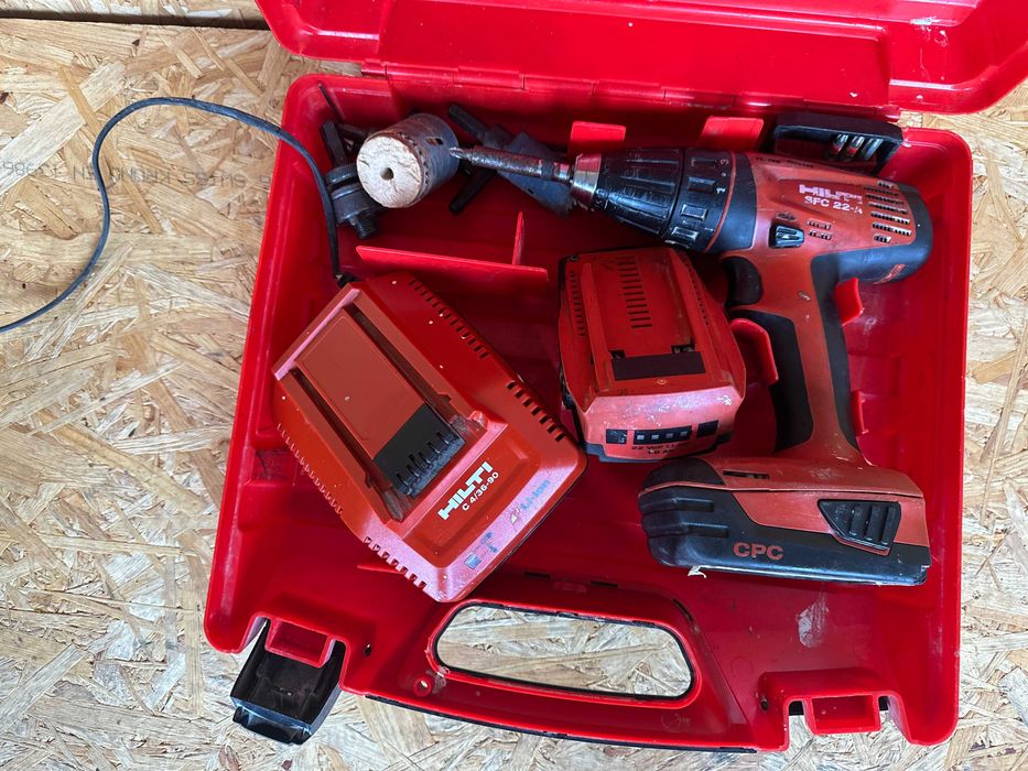 Wkrętarka Hilti SFC 22-A Zestaw Ładowarka Bateria.