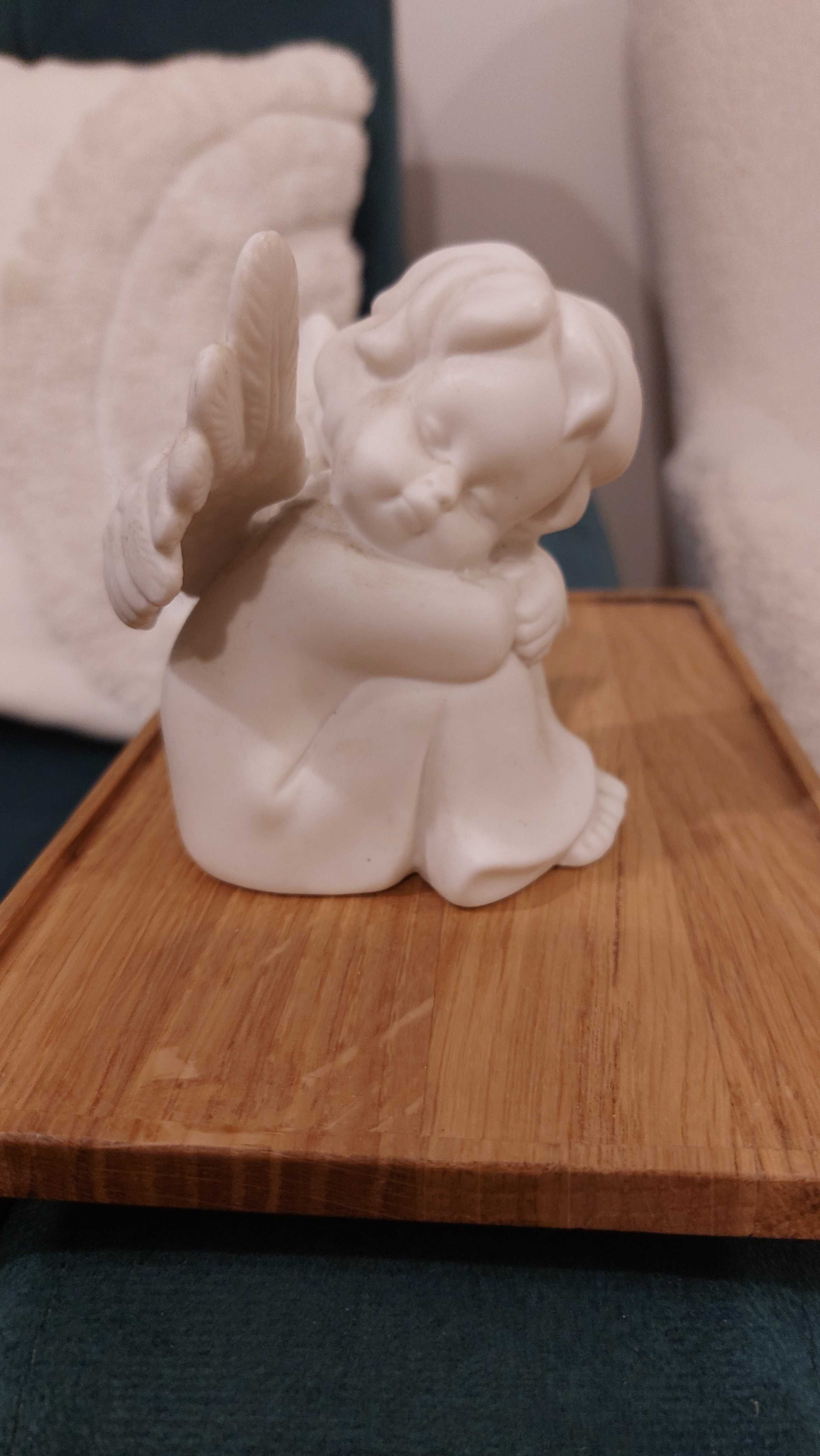 ANIOŁ cherubinek ceramika porcelana handmade kolekcja prezent