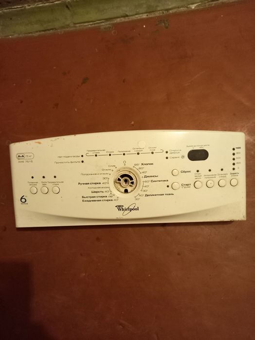 Whirlpool awe 7515(панель без плати управління,помпа)